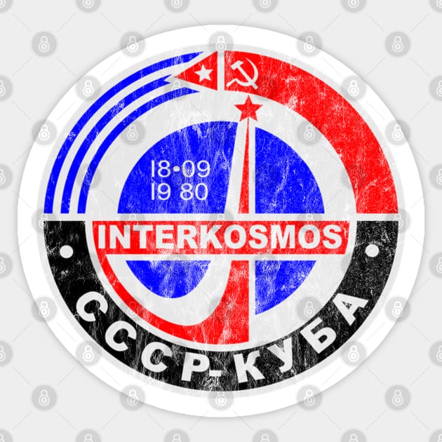 Interkosmos Sticker by Slightly Unhinged